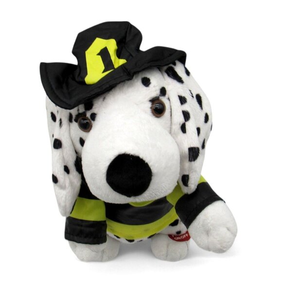 CRACKER BARREL Dalmation Plush Firefighter Singing And Dancing Firefighter 10" B - Picture 1 of 13